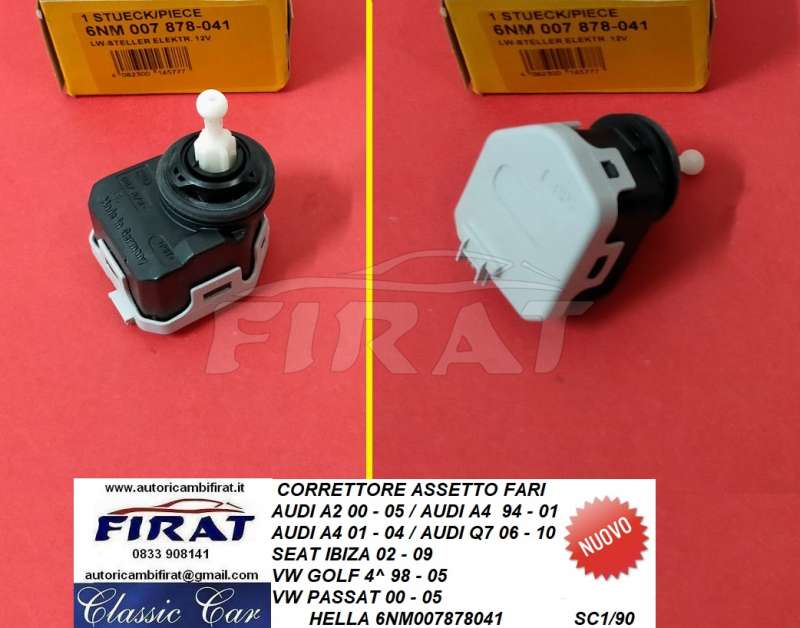 CORRETTORE ASSETTO FARI AUDI - SEAT - VW (6NM007878041)